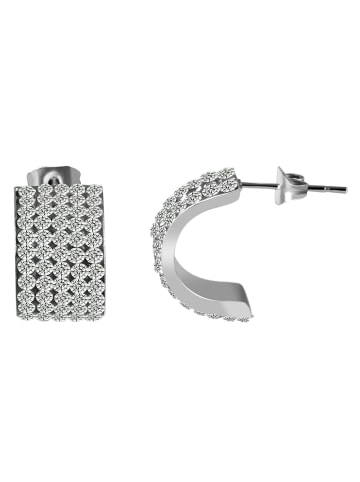 Adeliás Damen Ohrringe – Ohrstecker aus Edelstahl in silber