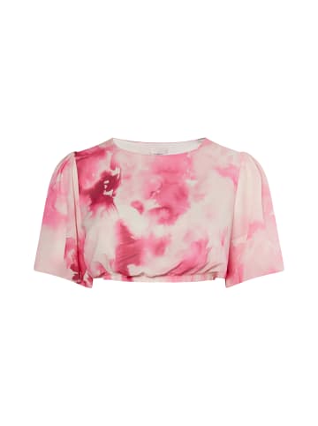IZIA Damen Bluse Mit Batikmuster in Pink Mehrfarbig