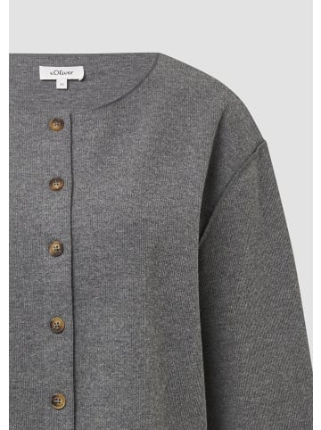 s.Oliver Sweatshirt Jacke in 97W3_graphit