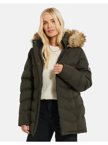 Threadbare Winterjacke THB Woodie Short Padded Coat in Khaki