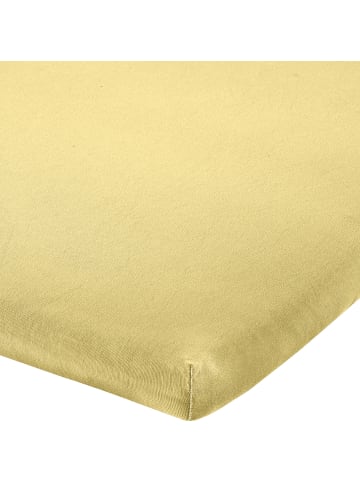 Erwin Müller Single-Jersey Topper-Spannbettlaken Freising in hellgelb