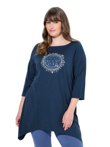 Ulla Popken Longshirt in navy blau