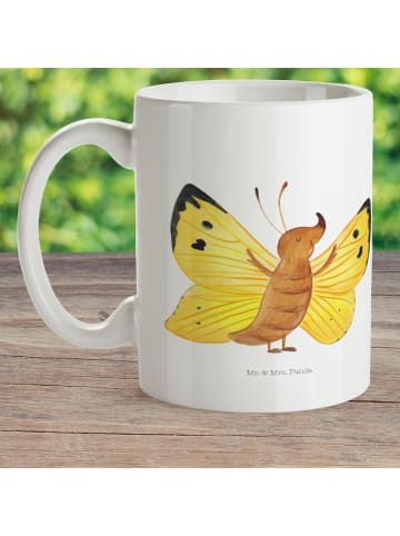 Mr. & Mrs. Panda Plastikbecher Schmetterling Zitronenfalter ohne... in Weiß