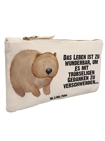 Mr. & Mrs. Panda Kulturtasche Wombat mit Spruch in Weiß