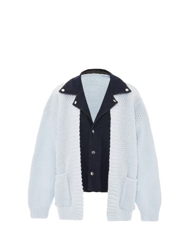 SANIKA Strickjacke in Hellblau