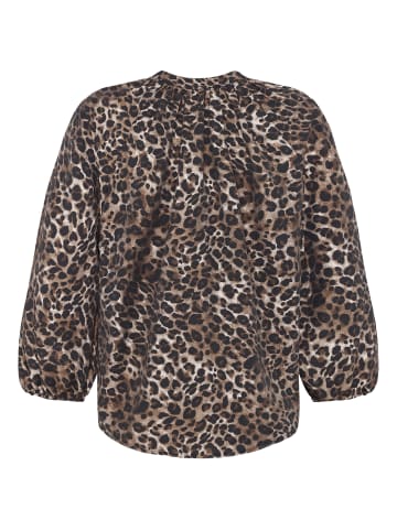 Zero  Schlupfbluse mit Print in Beige/Black