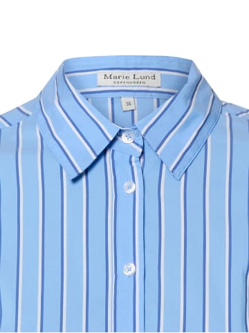 Marie Lund Bluse in blau weiß