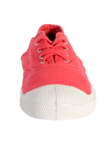 Bensimon Tennis mit Schnürsenkeln Rot