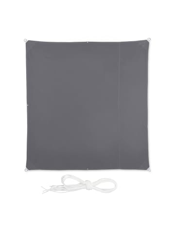 relaxdays Sonnensegel in Grau - (B)200 x (T)200 cm