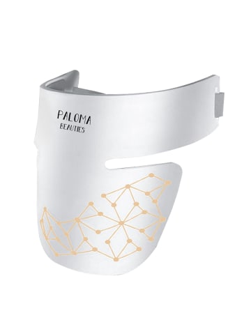 Paloma Beauties LED-Lichttherapie-Maske für Gesicht und Hals in Weiß