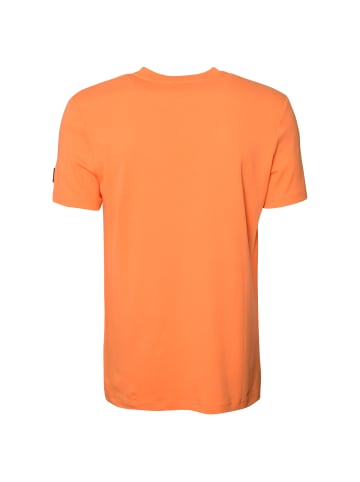 Roberto Geissini Stitched Skull T-Shirt Orange