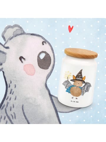 Mr. & Mrs. Panda Keksdose Fledermaus Zauberer ohne Spruch in Weiß