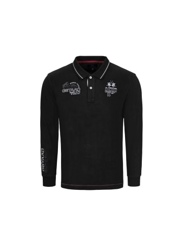 La Martina Poloshirt MBP301 in schwarz