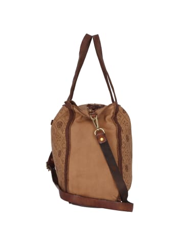 Caterina Lucchi Schultertasche Leder 39 cm in cognac