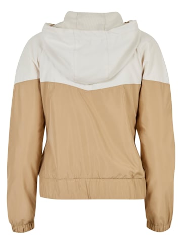 Urban Classics Urban Classics Damen Ladies Arrow Windbreaker in whitesand/unionbeige