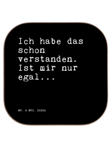 Mr. & Mrs. Panda Bierdeckel Ich habe das schon... mit Spruch in Schwarz