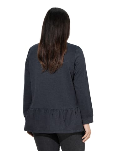 Ulla Popken Sweatshirt in schwarz