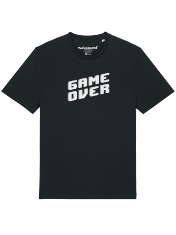 wat? Apparel T-Shirt Game Over in Schwarz