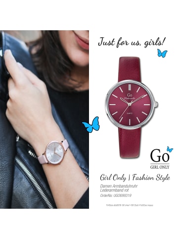 Girl Only Armbanduhr-Analog rot, bordo mittel (ca. 34mm) Girl Only Mademoiselle