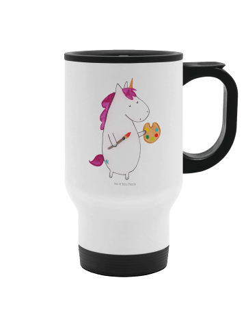 Mr. & Mrs. Panda Kaffeebecher Einhorn Künstler ohne Spruch in Weiß