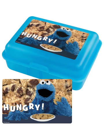 Sesamstraße Sesamstraße Brotdose Krümelmonster Hungry Lunchbox Butterbrotdose in blau