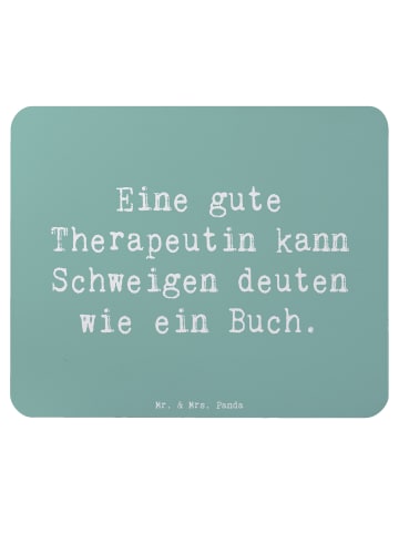Mr. & Mrs. Panda Maus-Pad Spruch Therapeutin Weisheit mit Spruch in Meeresbrise