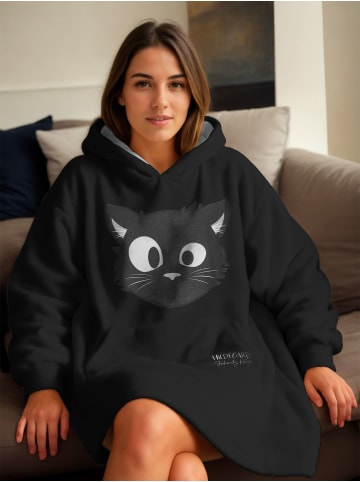 Ralf Schmitz Ralf Schmitz Hildegard Oversize Cozy Hoodie Kuschelpullover in schwarz