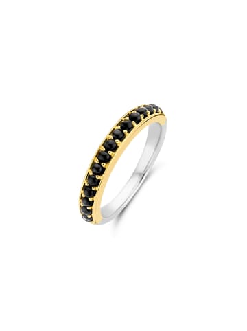 Ti Sento Milano Ring "Onyx bicolor gelbvergoldet" in mehrfarbig