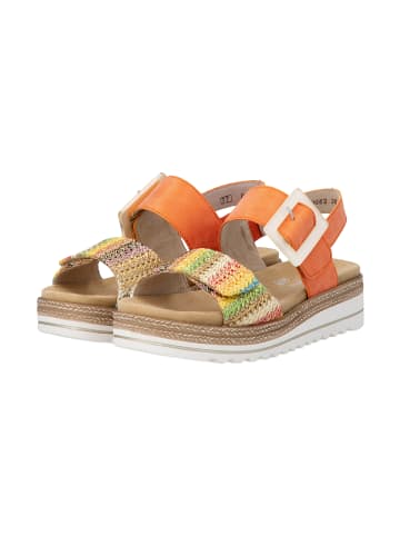 remonte Ledersandale Keilabsatz Fiesta Orange