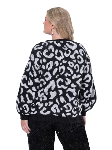 MIAMODA Strickjacke in schwarz