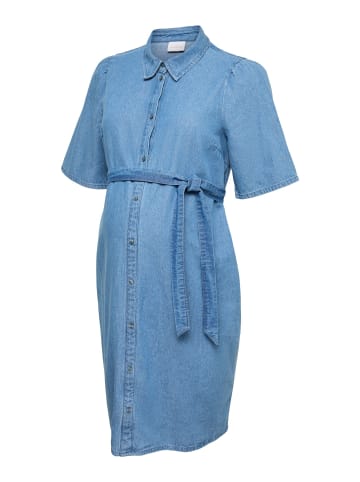 mama licious Kleid in Light Blue Denim
