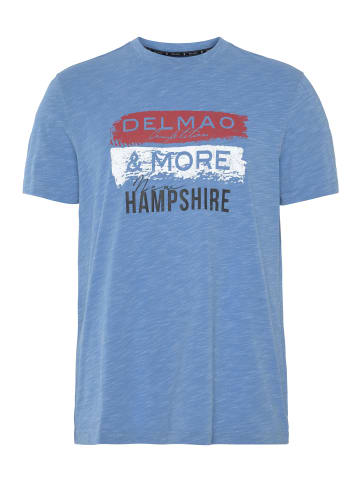 Delmao T-Shirt in blau melange