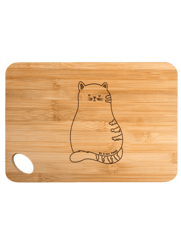 Mr. & Mrs. Panda Schneidebrett Katze Sitzen ohne Spruch in Braun