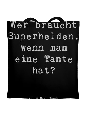 Mr. & Mrs. Panda Einkaufstasche Spruch Lieblings-Tante mit Spruch in Schwarz