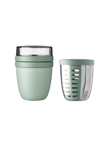 Mepal 2er Set Lunchpot mit Fruitpot Ellipse in in Nordic Sage