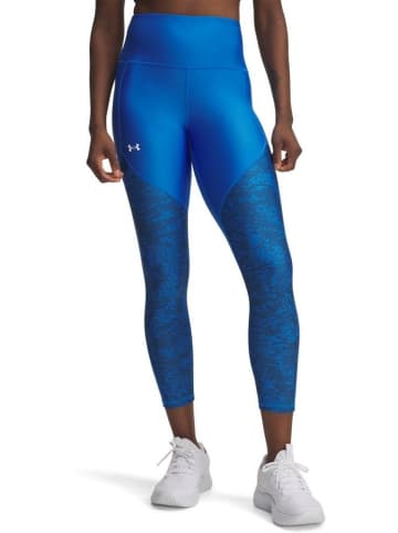 Under Armour Leggings "Tech Print Panel Ankle Leg" in Blau