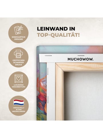 MuchoWow Leinwand bilder Rosa