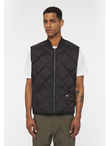 Dickies Weste "Diamond Quilted Vest" in Schwarz