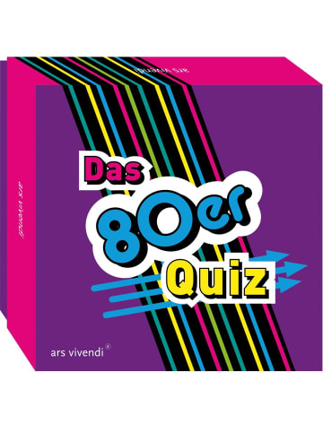 ars vivendi Das 80er Quiz | Box mit 66 Spielkarten und Anleitung