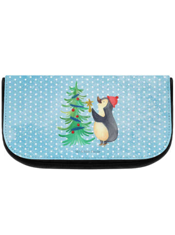 Mr. & Mrs. Panda Kulturtasche Pinguin Weihnachtsbaum ohne Spruch in Eisblau