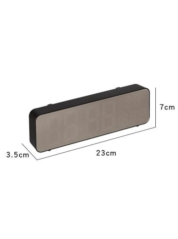 COFI 1453 Elektronische Digitale LED-Uhr mit Temperatur und Datum in Blau