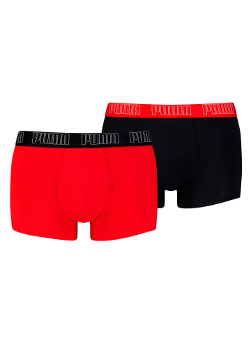 Puma Boxershort 2er Pack in Schwarz/Rot