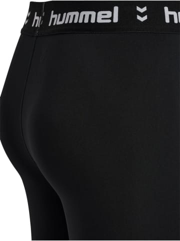 Hummel Leggings "Pulse Mid Waist Tights" in Schwarz