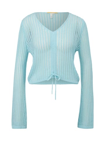 QS Strickpullover in 6045_helles türkis