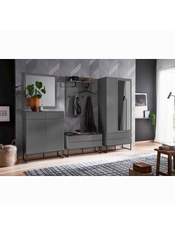 home24 Garderobenbank Zaddy in Dunkelgrau