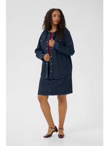 KAFFE curve Jeanshemd KCelisa Regular fit in Dark Blue Denim
