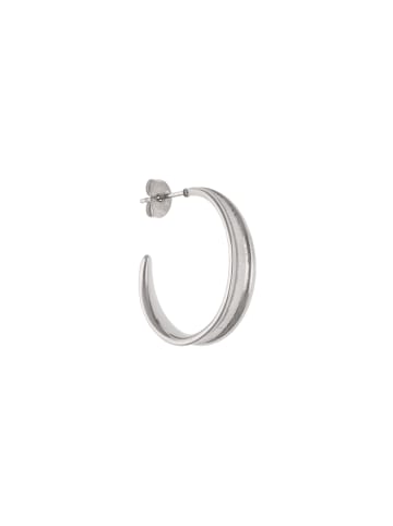 faina Women C Hoop Earrings in Silver