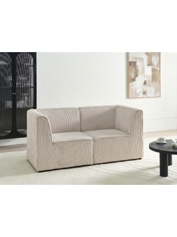 Beliani 2-tlg Modulsofa LEMVIG in Beige
