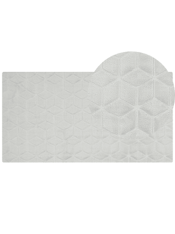 Beliani Shaggy THATTA in Grau/Grün - (W) 80 x (L) 150 cm