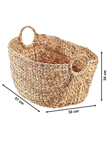 kobolo Wäschekorb HYAWASH51 in Braun